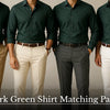 Dark Green Shirt Matching Pant Tips for Stylish Men