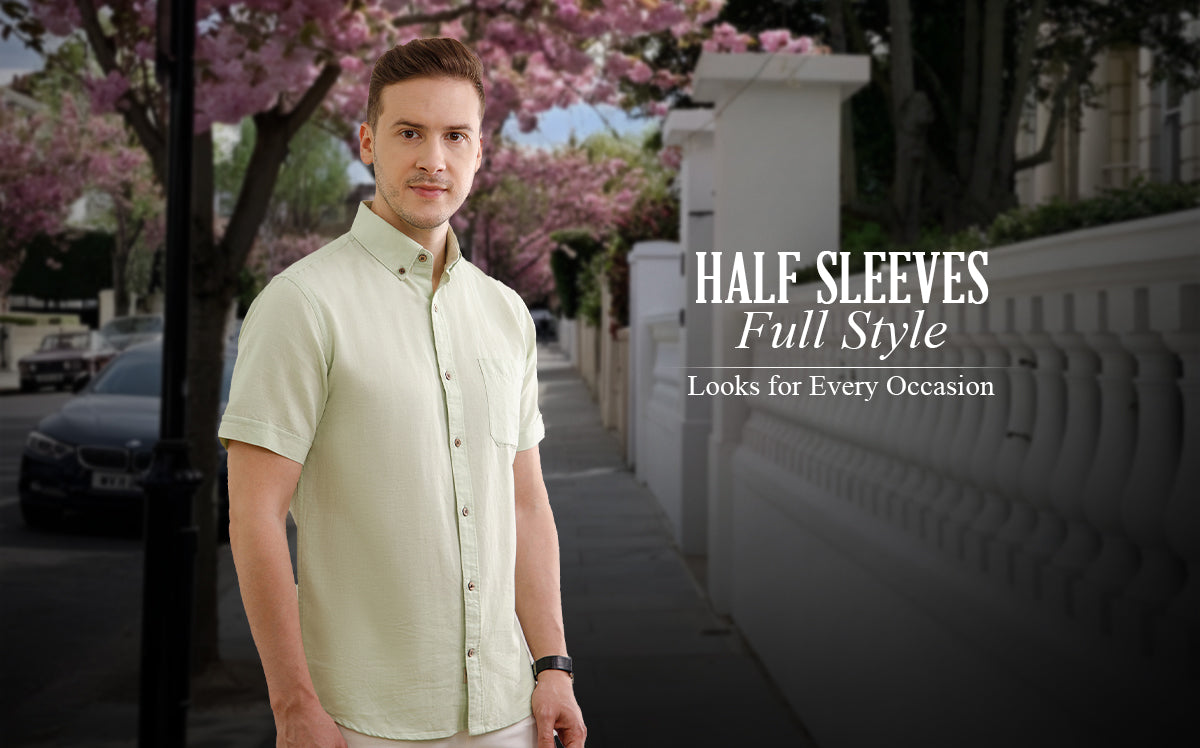 half sleeve shirt combination