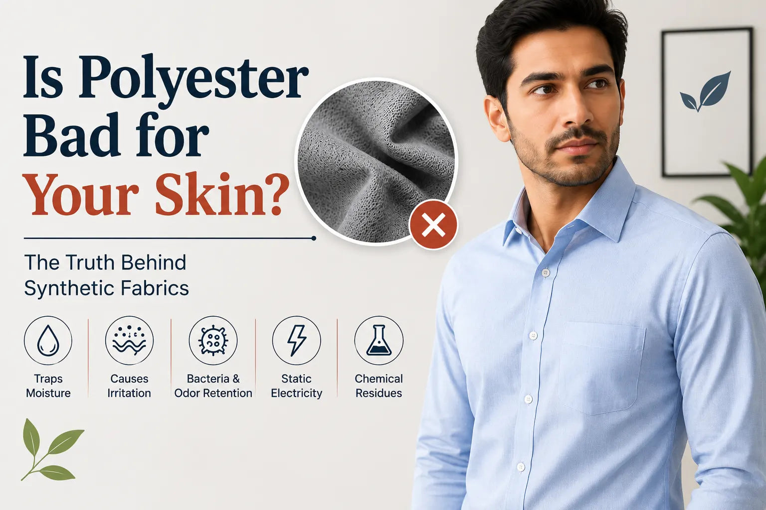 is polyester good for skin