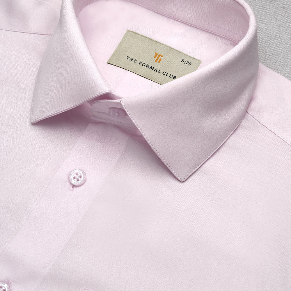 Cambridge Giza Cotton Shirt In Powder Pink