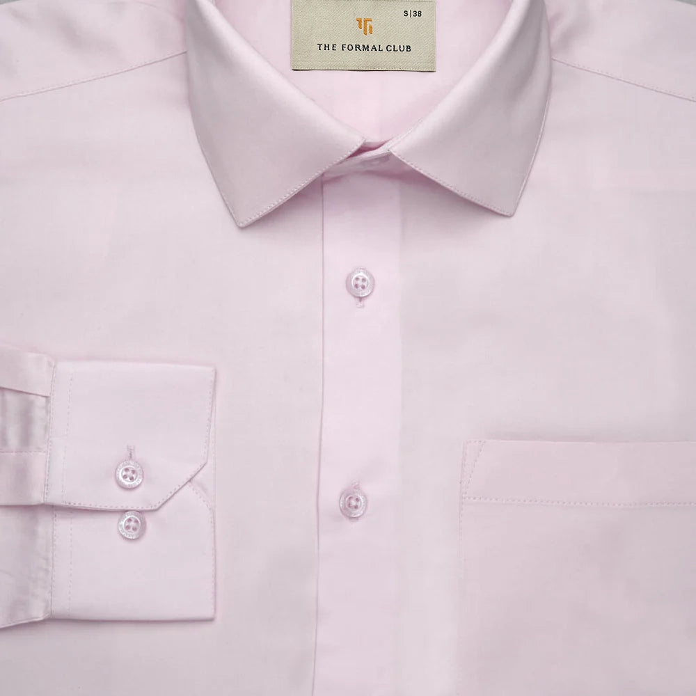 Cambridge Giza Cotton Shirt In Powder Pink
