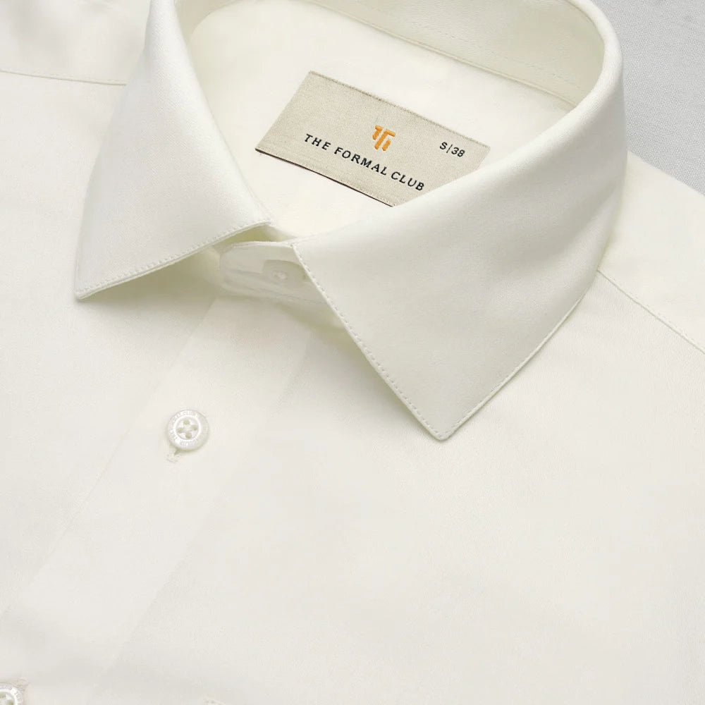 Cambridge Giza Cotton Shirt In Vanilla