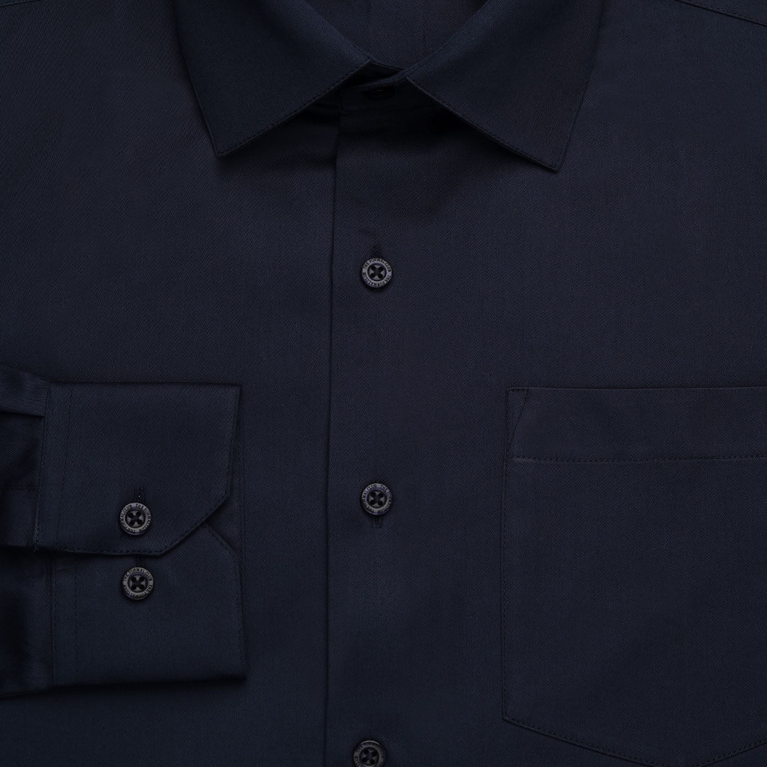 Cambridge Giza Cotton Shirt In Saphire