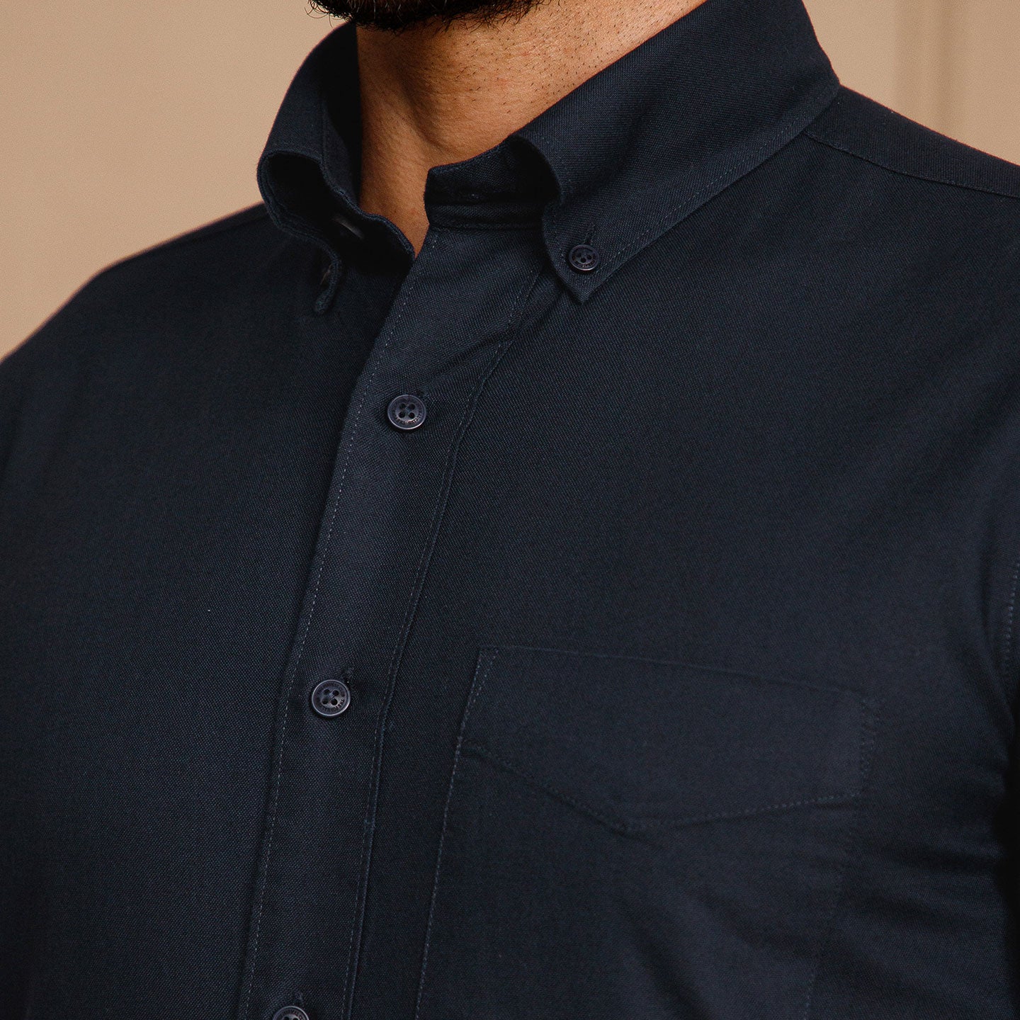 Regal Oxford Solid Shirt In French Navy