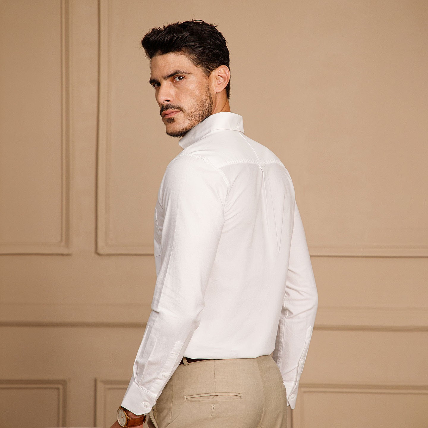 Regal Oxford Solid shirt in Cloud White