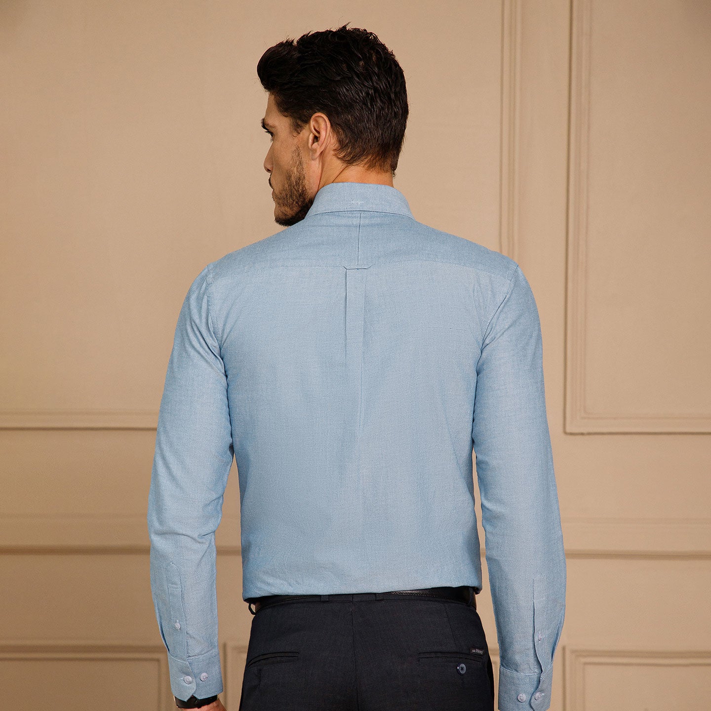 Regal Oxford Solid Shirt in Ice Blue
