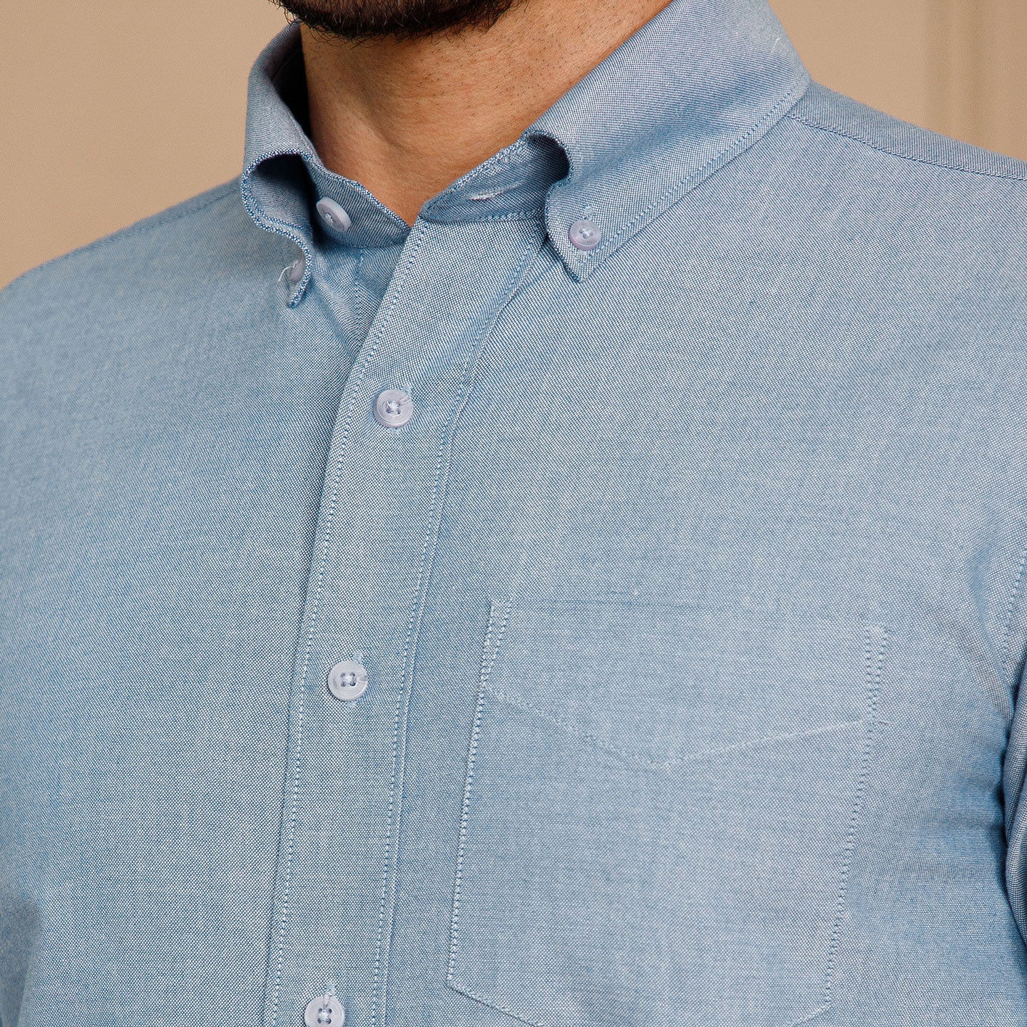 Regal Oxford Solid Shirt in Ice Blue