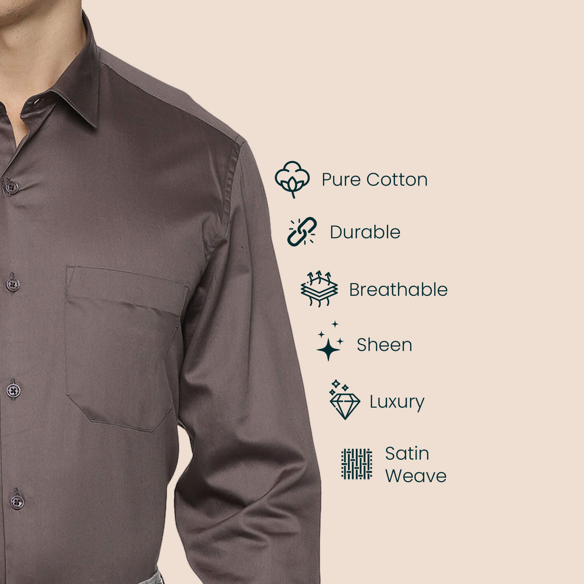 Marble Collection Steel Formal Shirt For Men By TFC