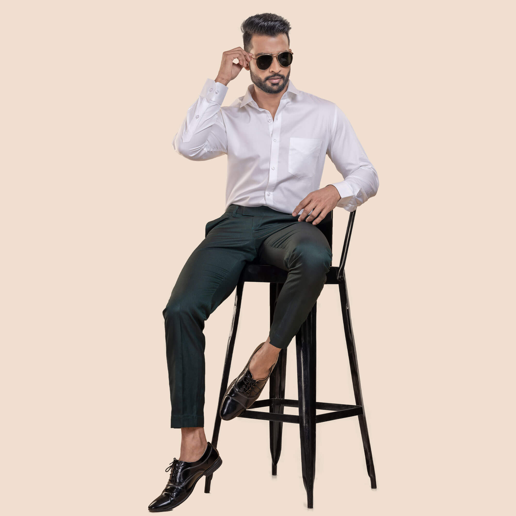 Buy White Full Sleeve Cotton Shirt For Men By TFC