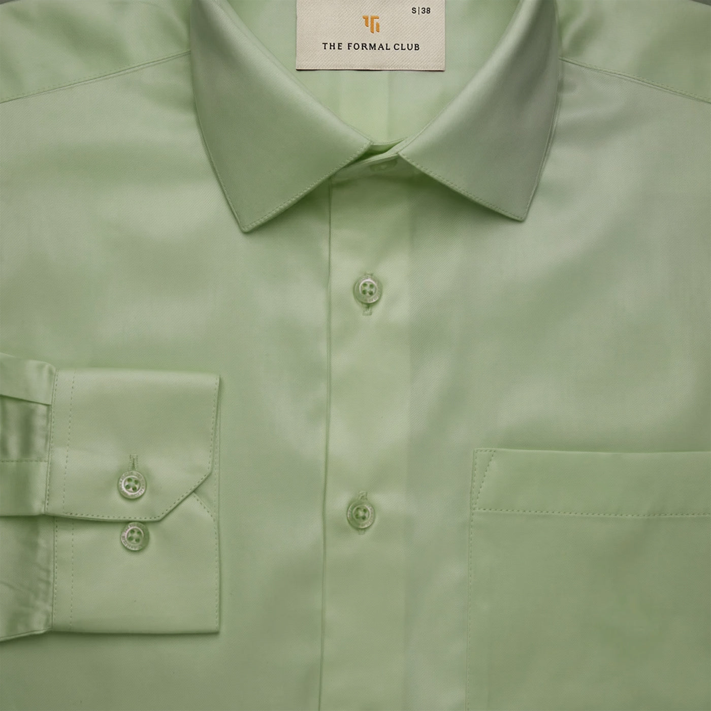 Cambridge Giza Cotton Shirt In Moss Green