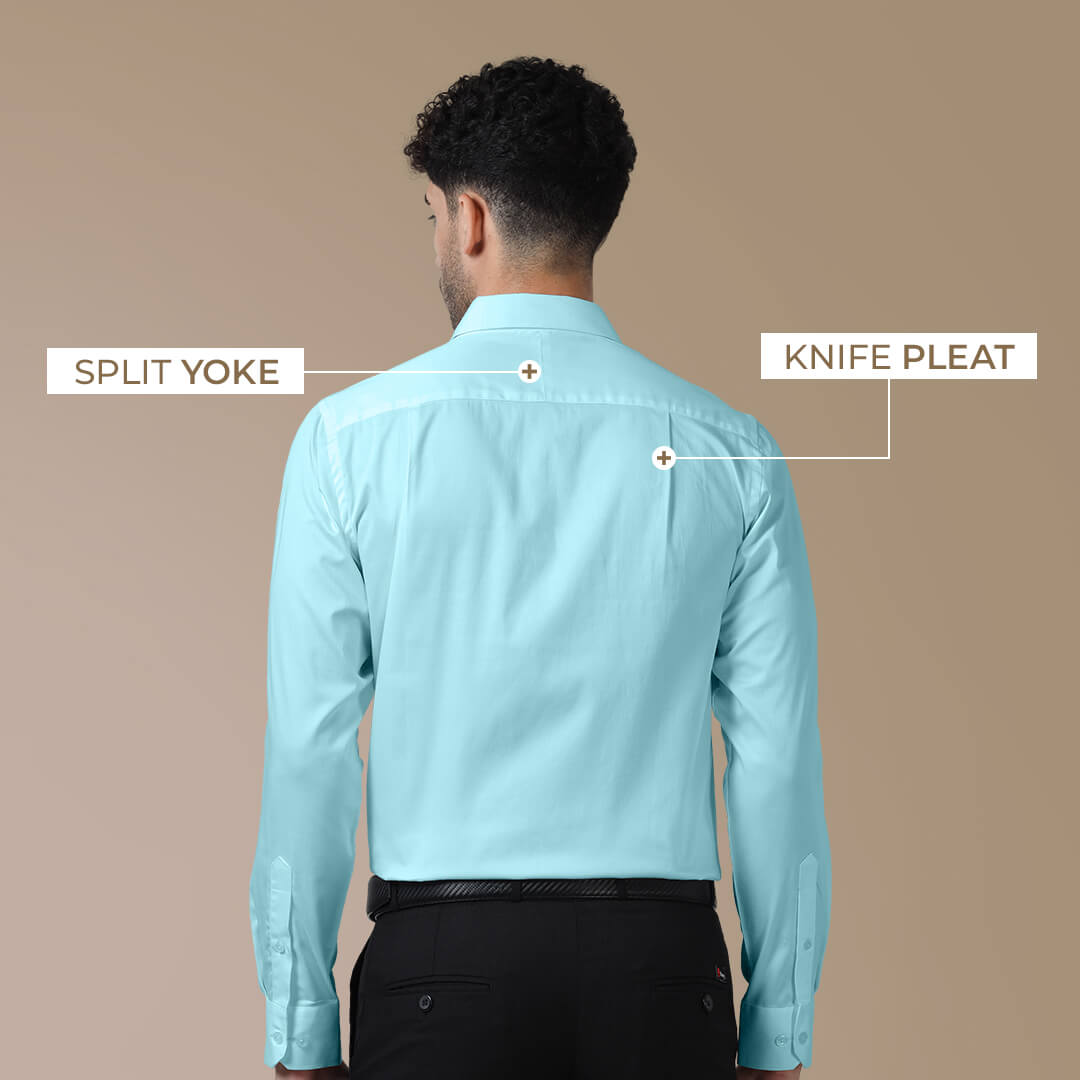 Cambridge Giza Cotton Shirt In Fresh Aqua