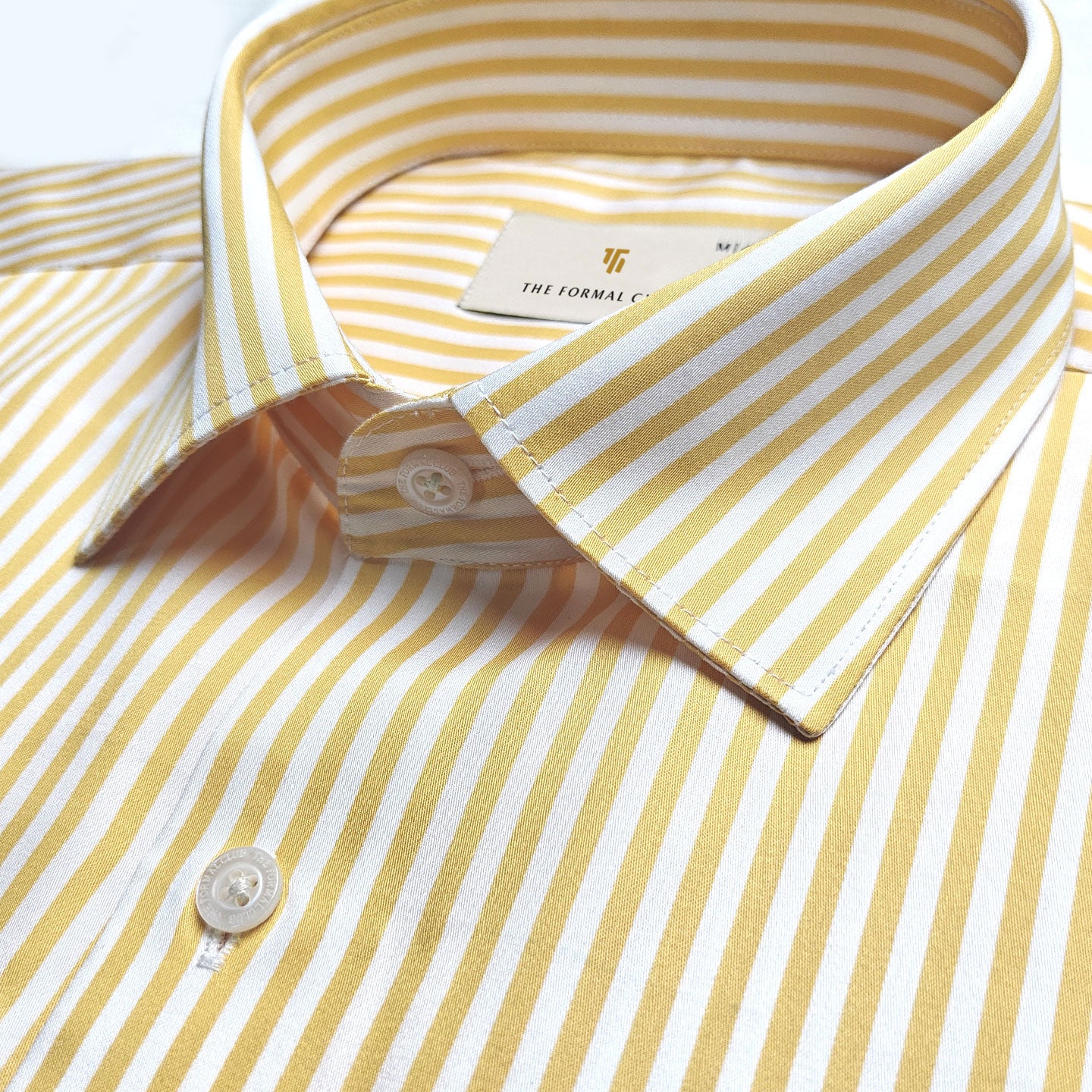 Boardroom Bengal Stripes Shirt In Buttercup