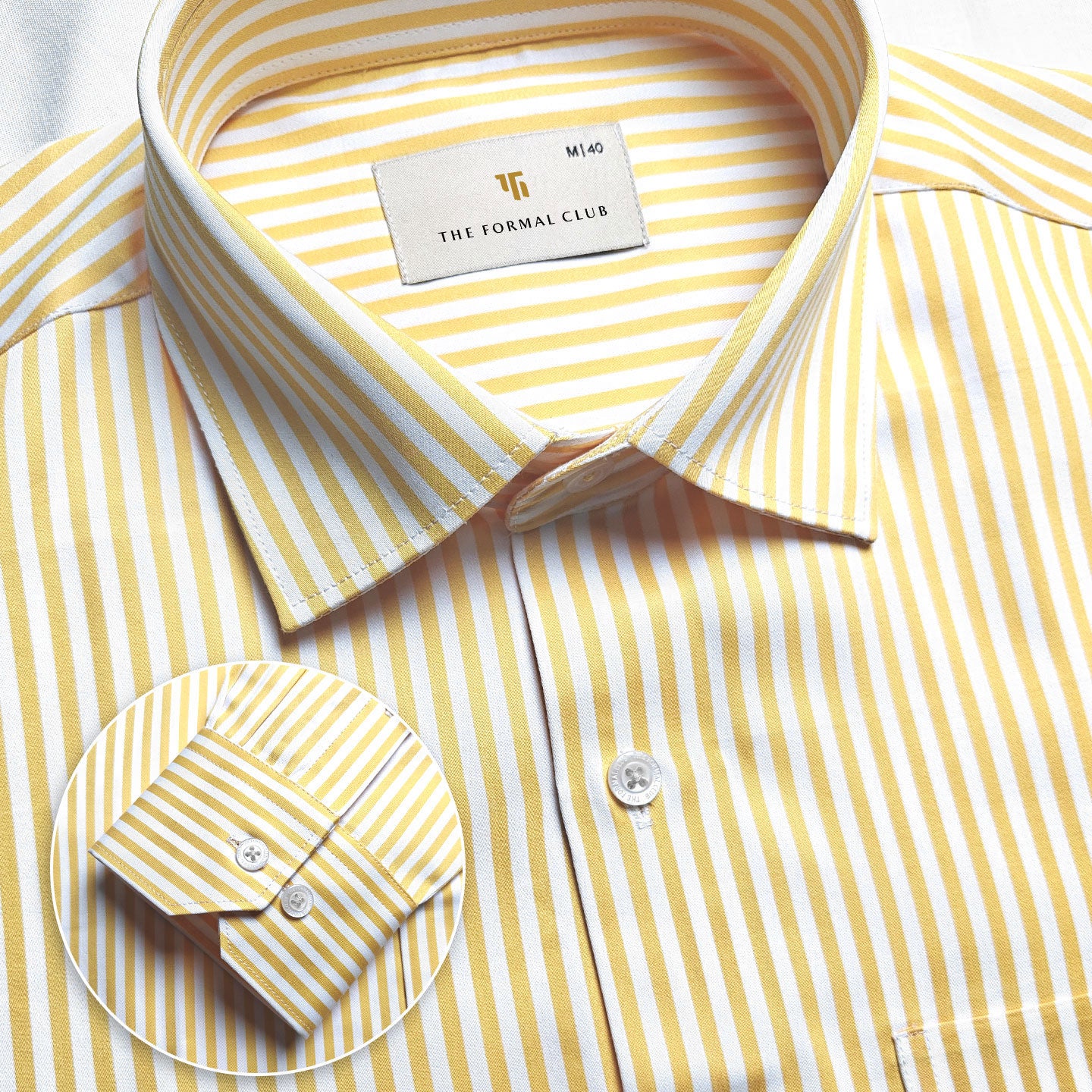 Boardroom Bengal Stripes Shirt In Buttercup