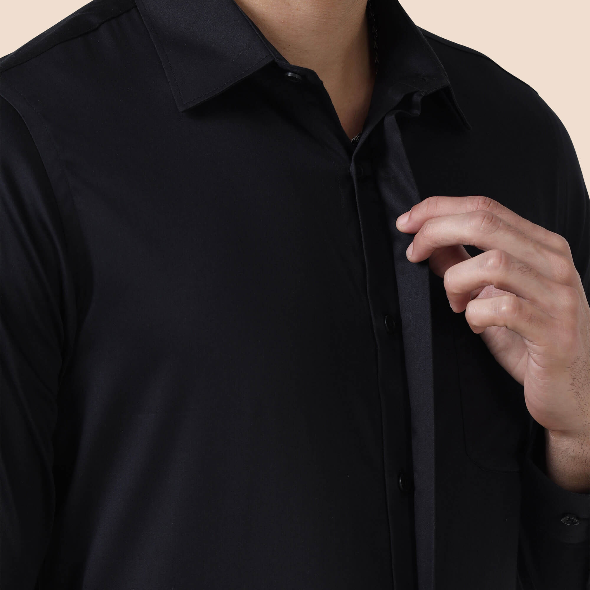 Concealed placket shirt by TFC