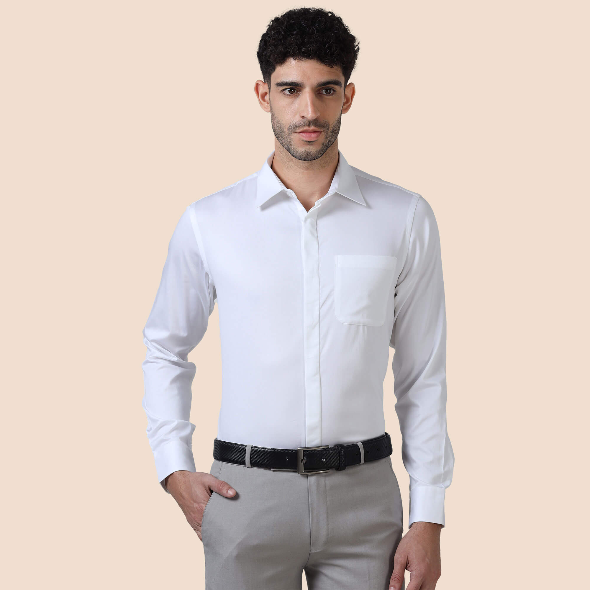 Bennet white formal shirt by TFC