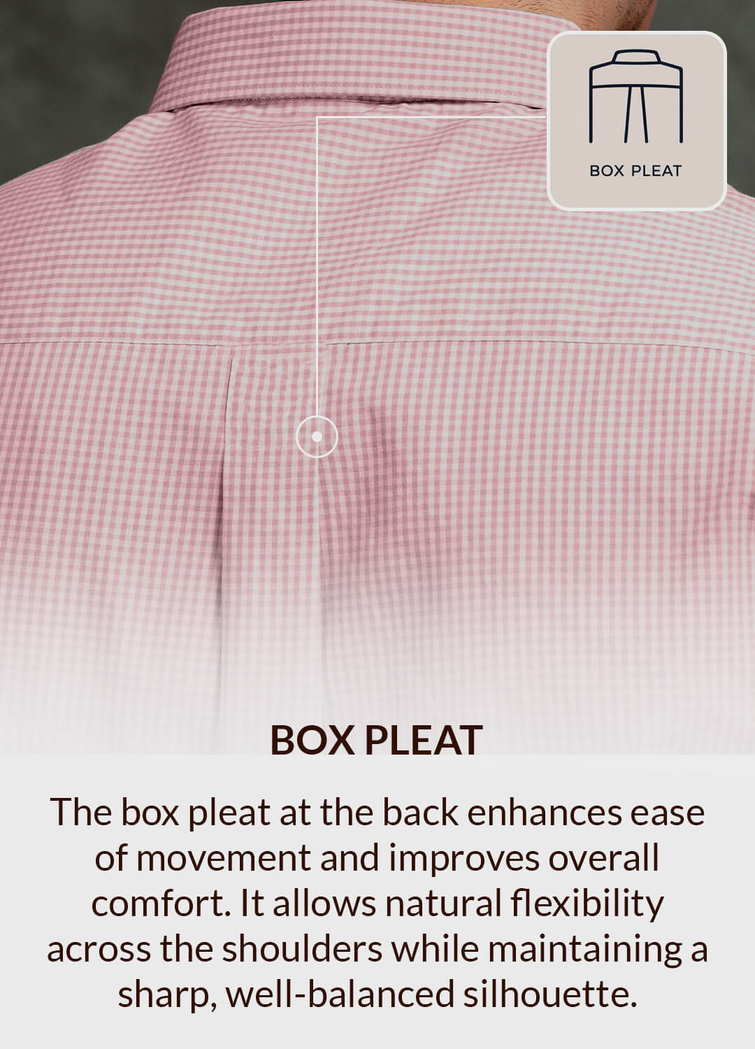 Gingham 2 Ply Check Shirt In Blush Pink
