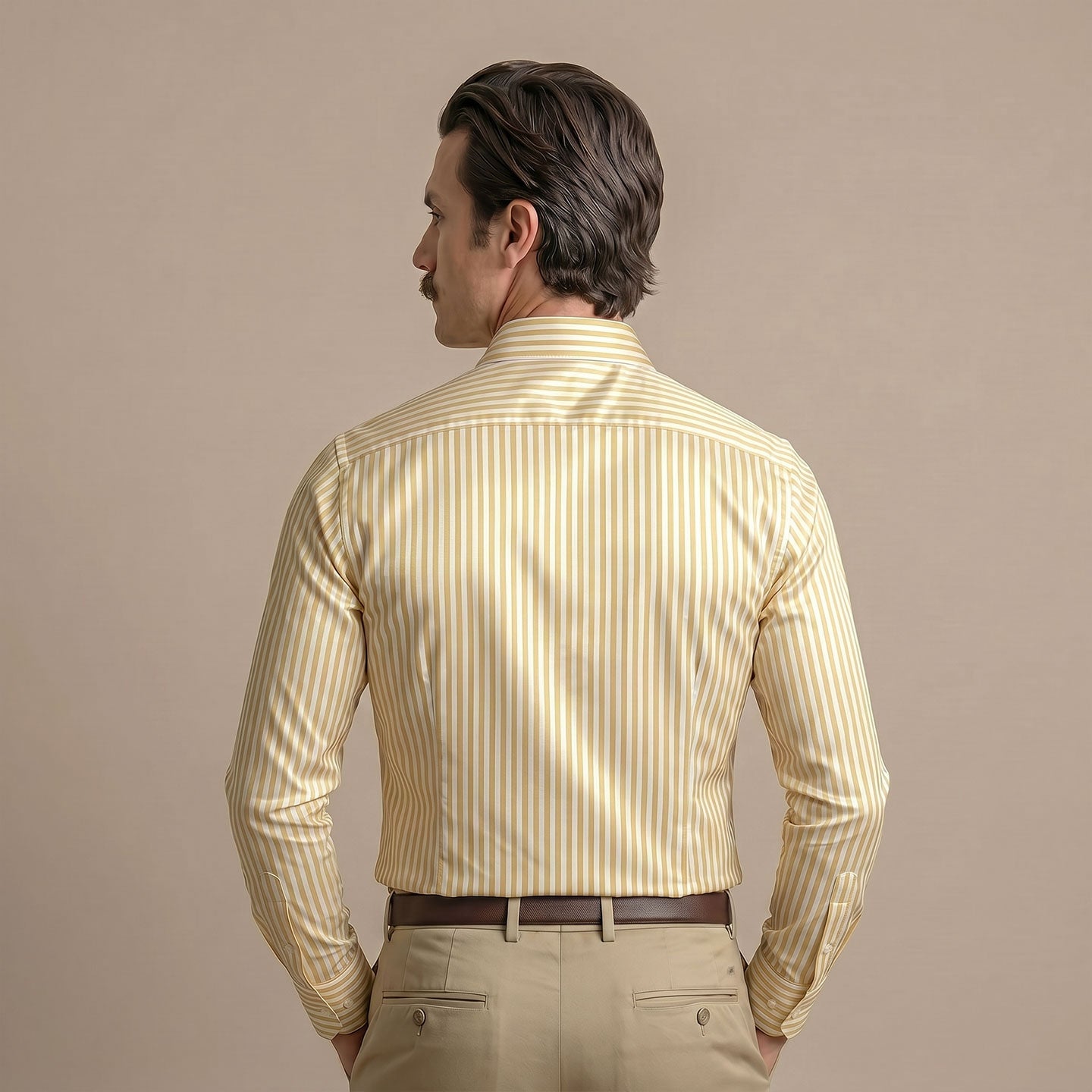 Boardroom Bengal Stripes Shirt In Buttercup