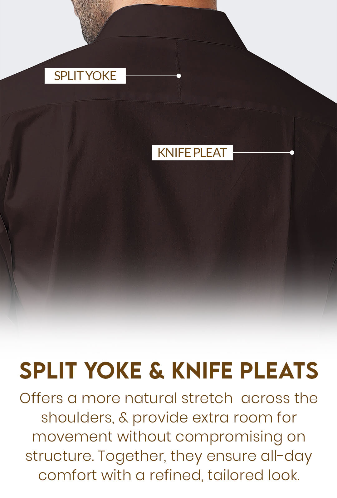 French Cuff Giza Cotton Shirt In Coffee