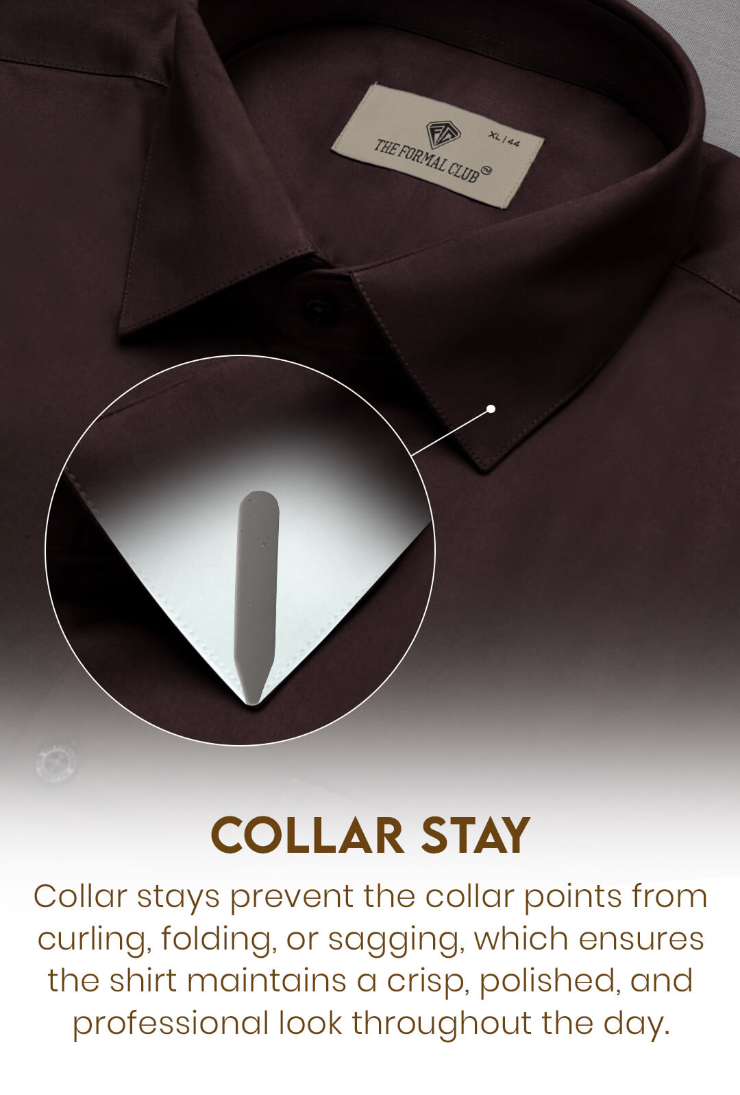 French Cuff Giza Cotton Shirt In Coffee