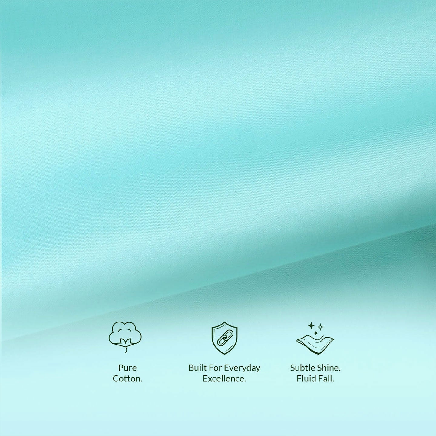 Ashley Half Sleeves Giza Cotton Shirt In Fresh Aqua