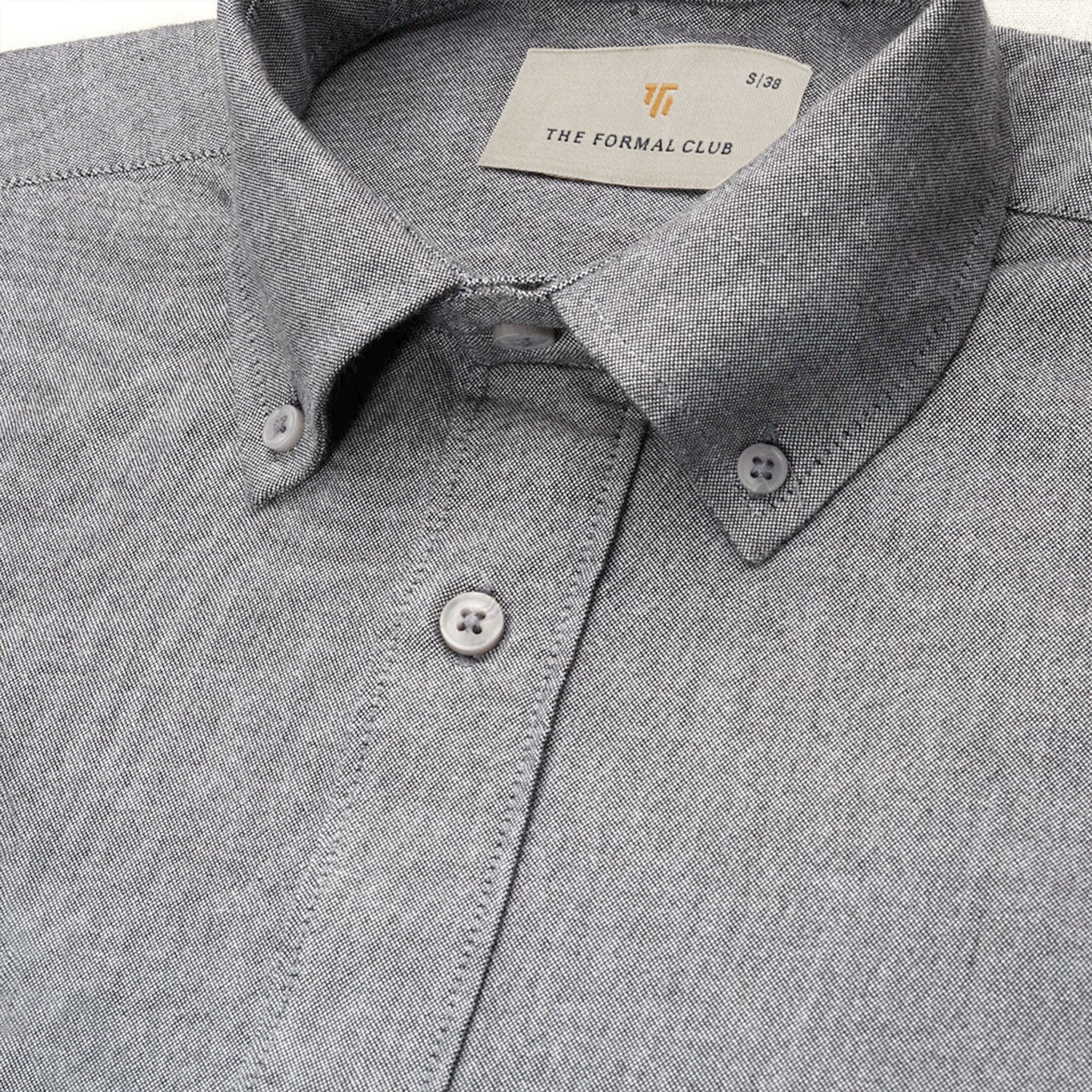 Regal Oxford Solid shirt in Ash Grey