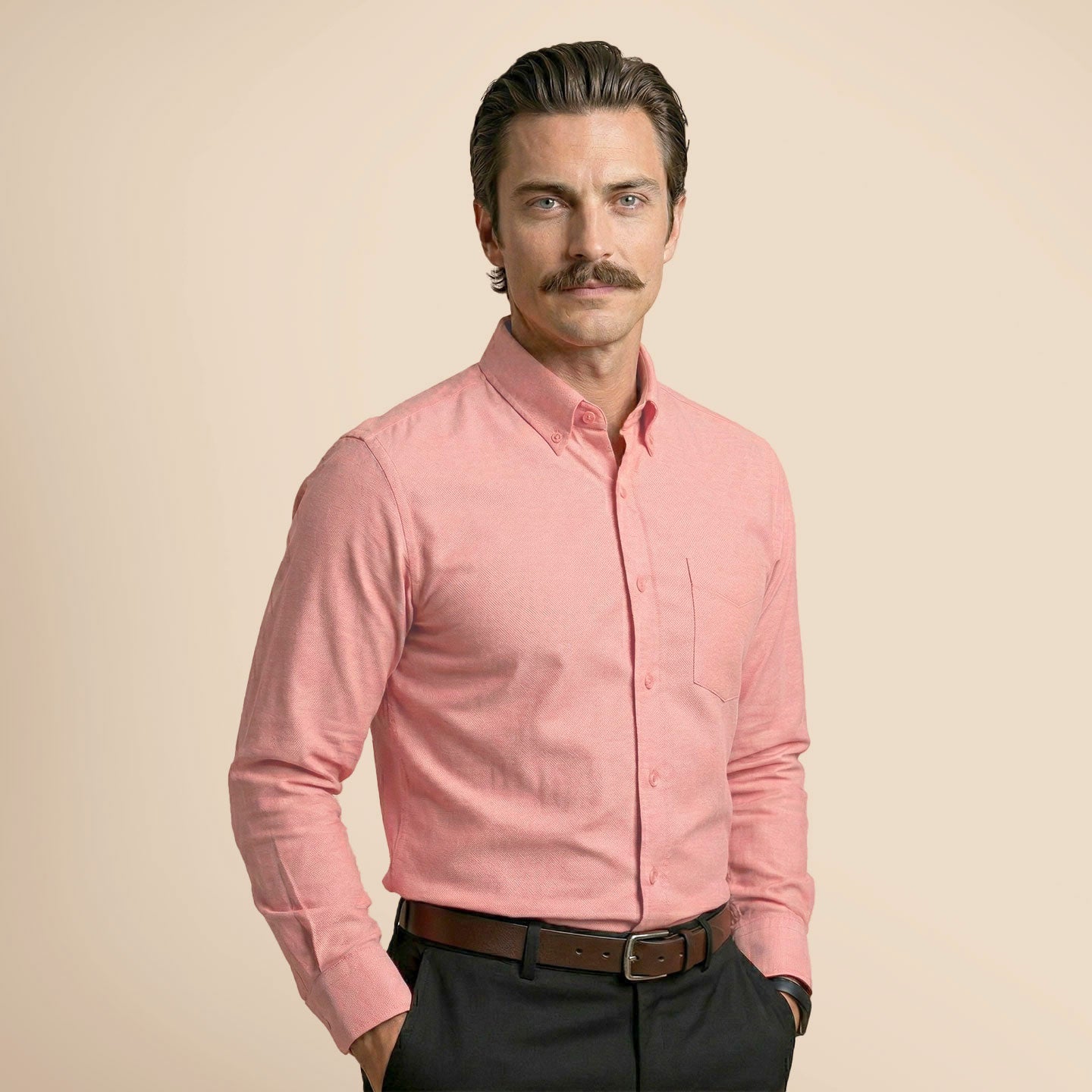 Regal Oxford Solid shirt in Flamingo