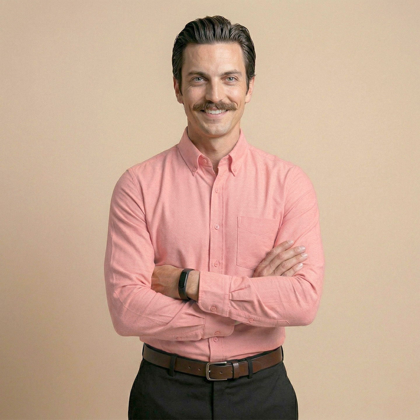 Regal Oxford Solid shirt in Flamingo