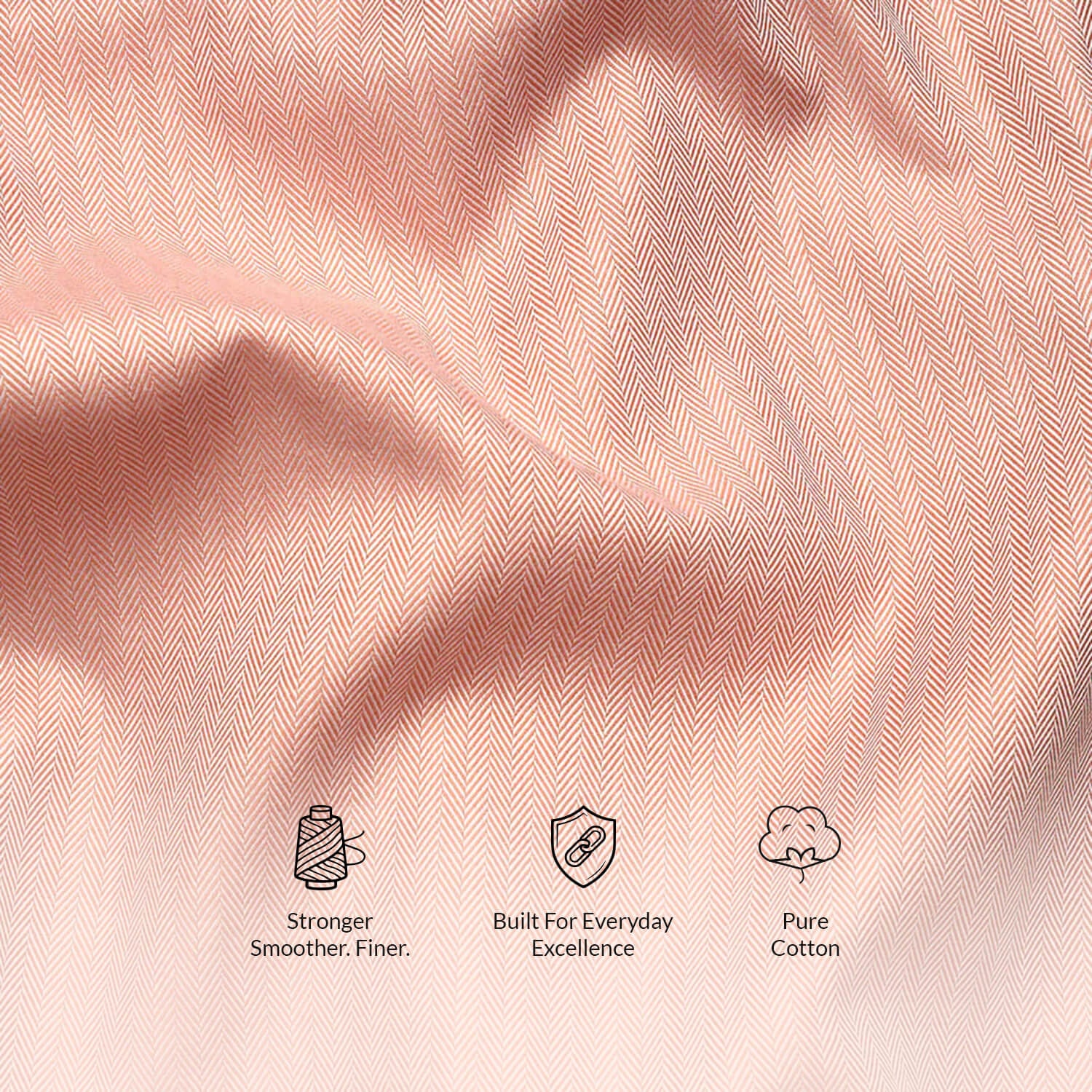 Imperial Herringbone 2 Ply Giza Shirt In Flamingo
