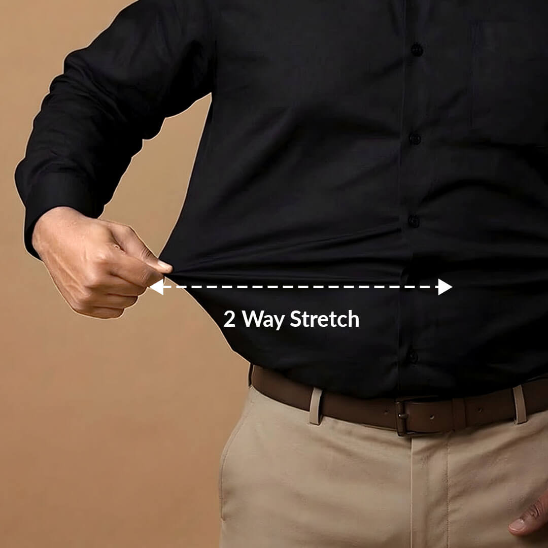 Flexi Stretch Plus Shirt in Raven