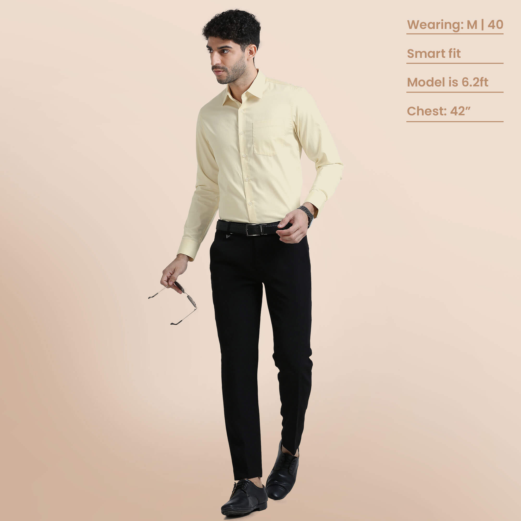 Men’s Solid Lemon Shirt by TFC