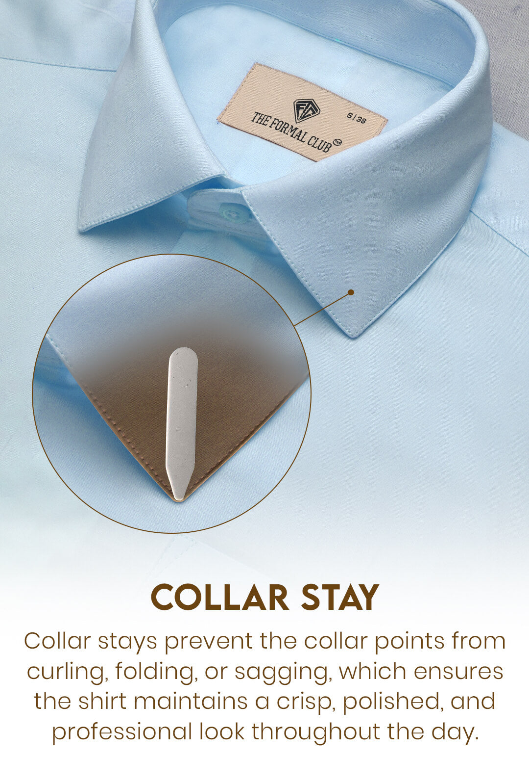 French Cuff Giza Cotton Shirt In Ice Blue