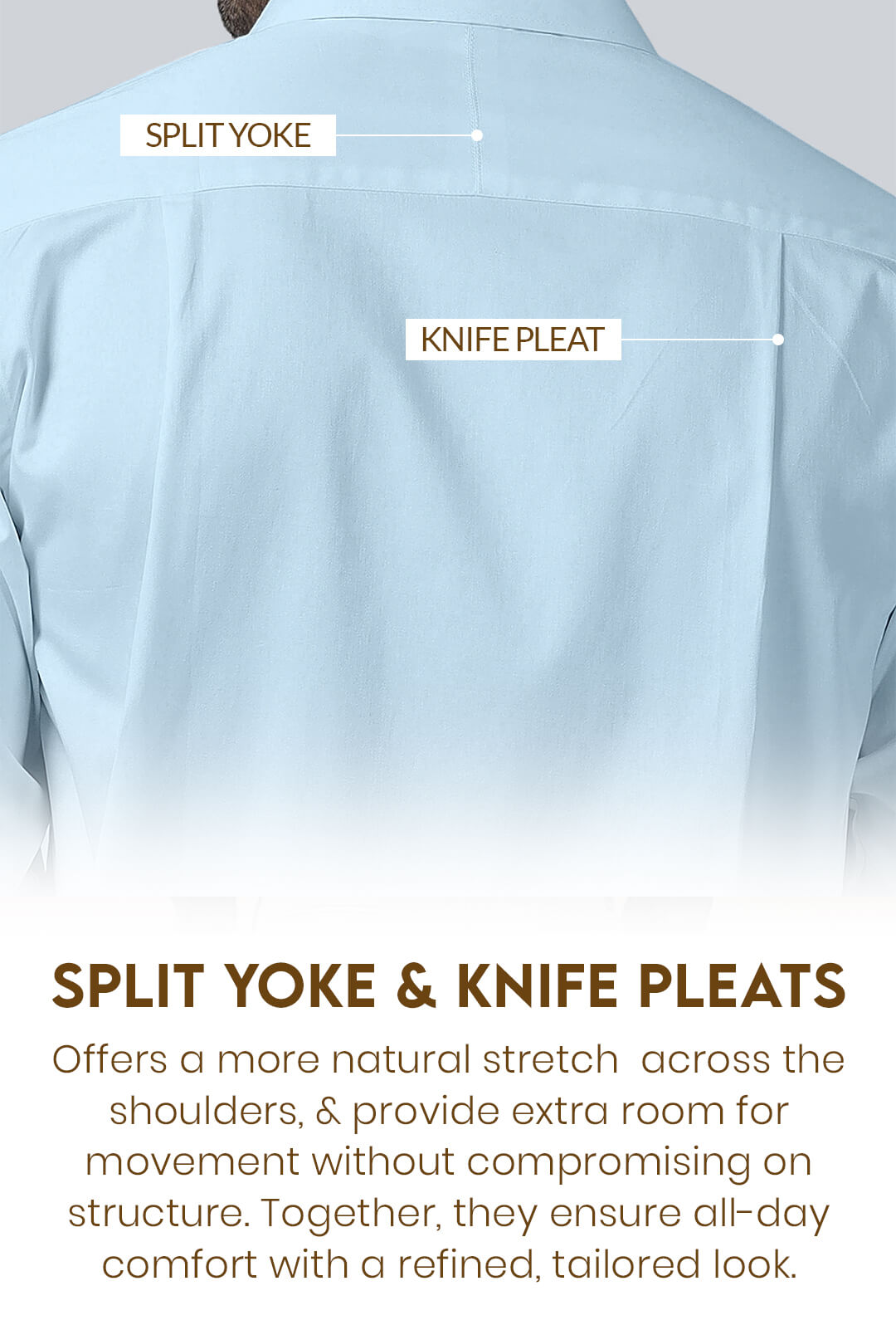 French Cuff Giza Cotton Shirt In Ice Blue