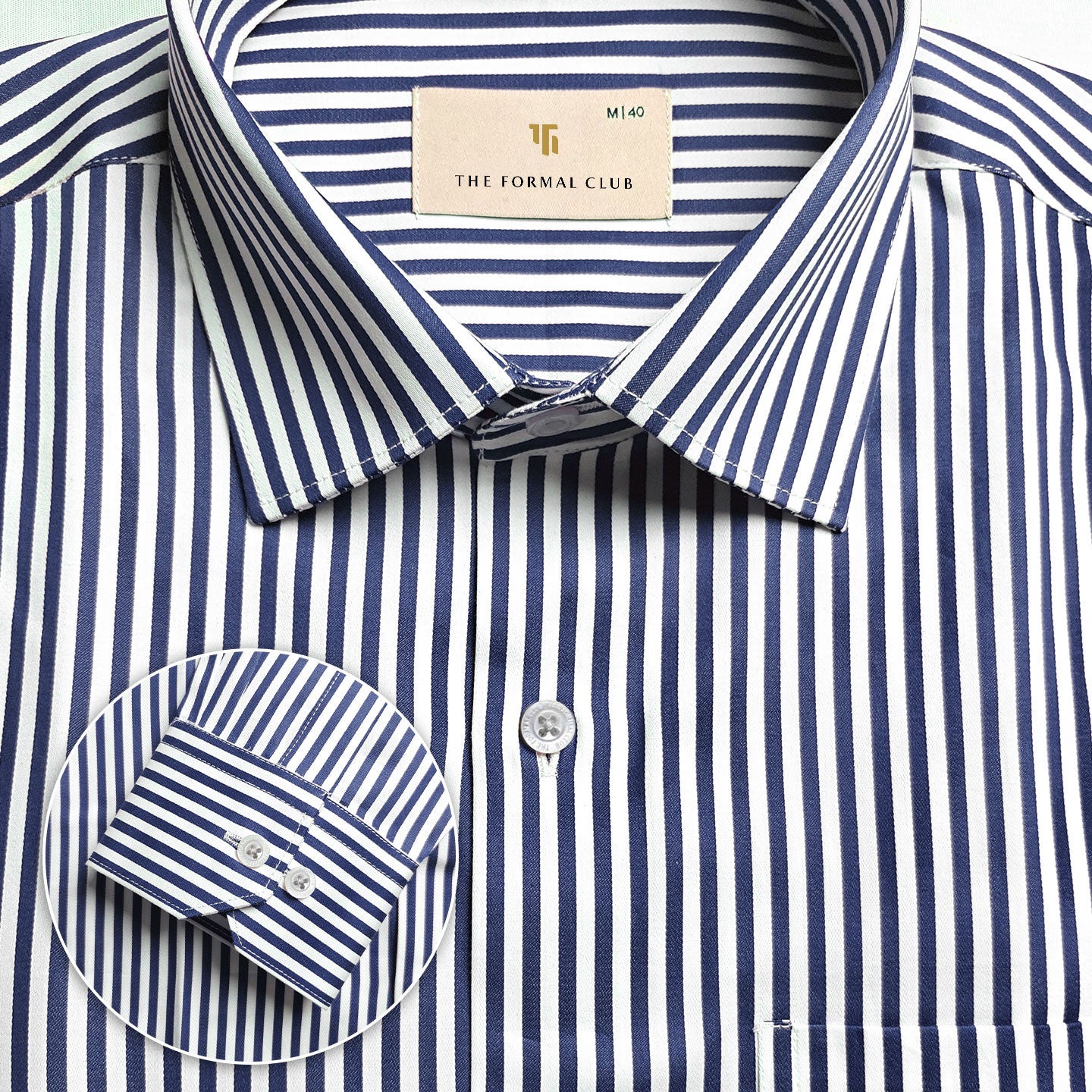Boardroom Bengal Stripes Shirt In Indigo