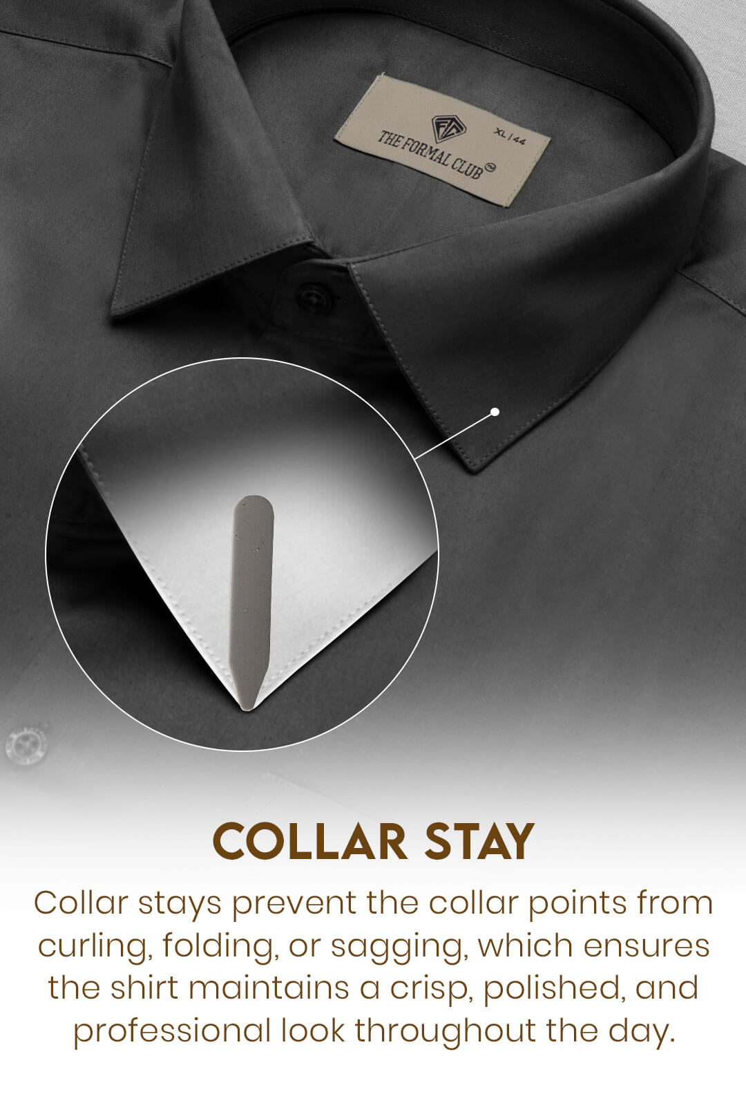 Cambridge Giza Cotton Shirt In Gun Metal