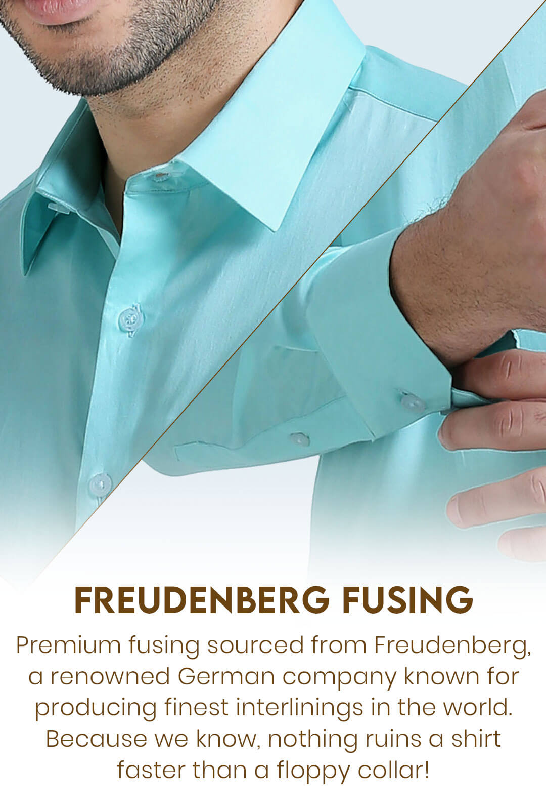 Cambridge Giza Cotton Shirt In Fresh Aqua
