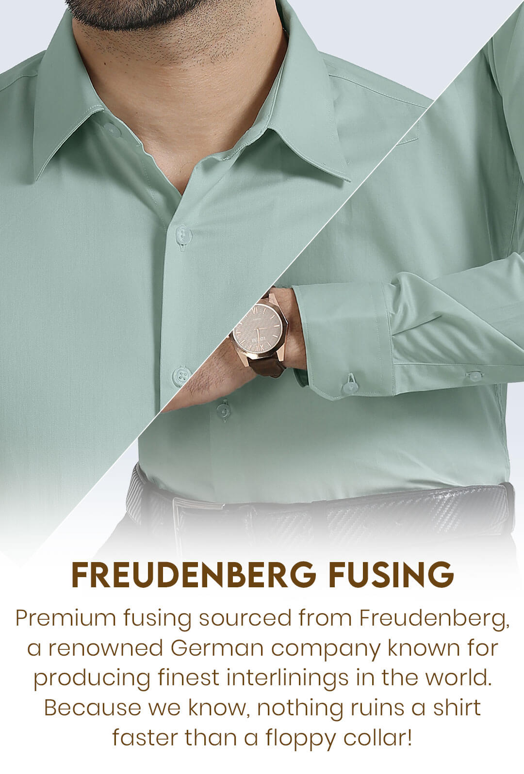 Cambridge Giza Cotton Shirt In Moss Green