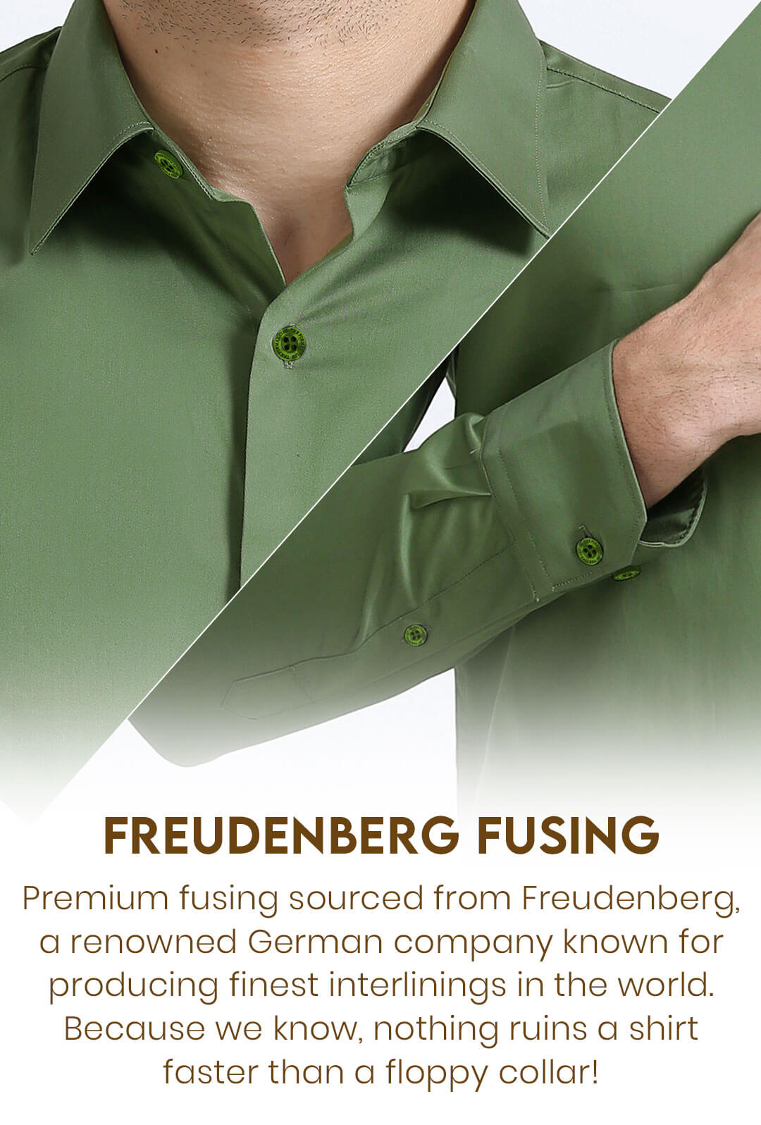 Cambridge Giza Cotton Shirt In Grass Green