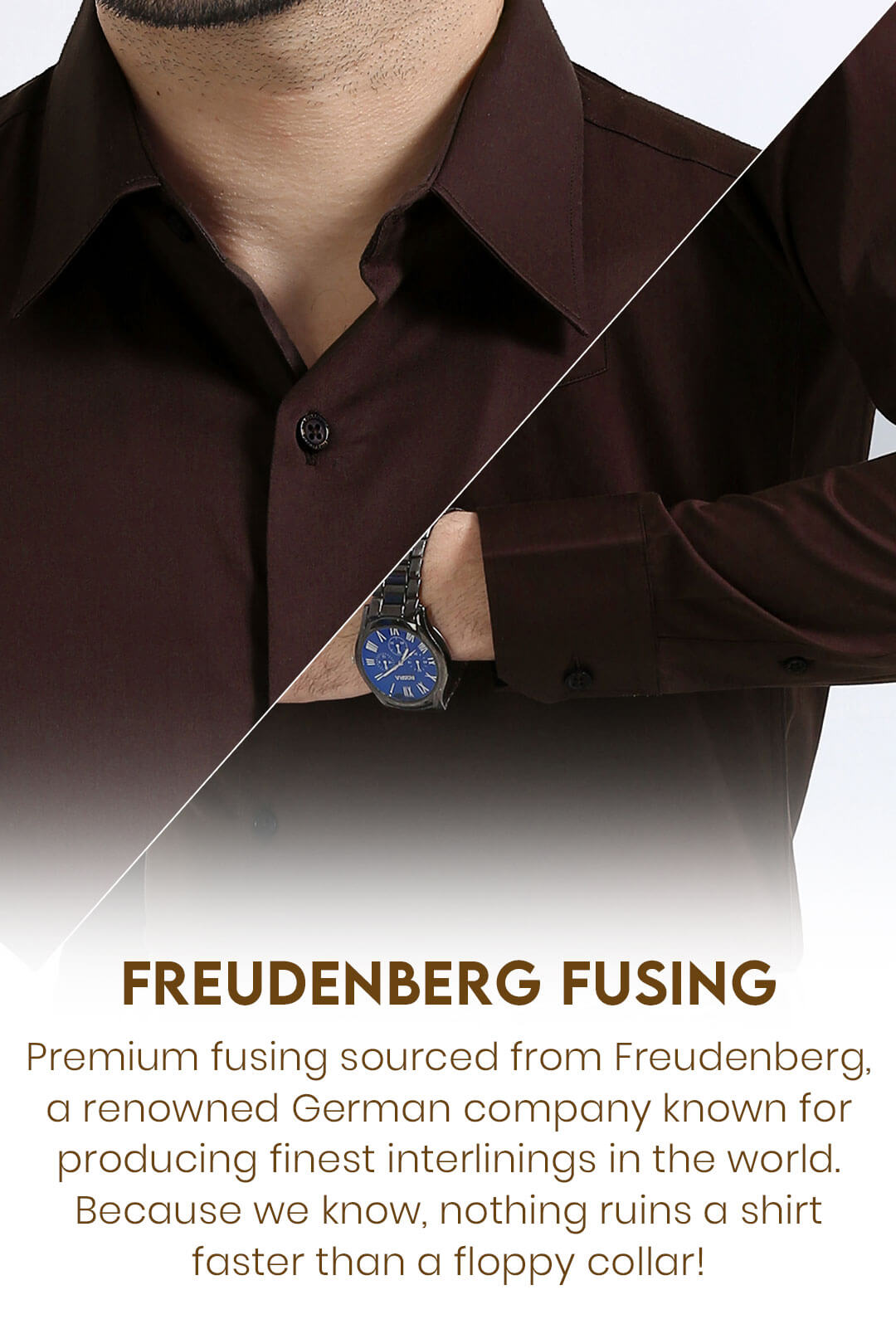 Cambridge Giza Cotton Shirt In Coffee