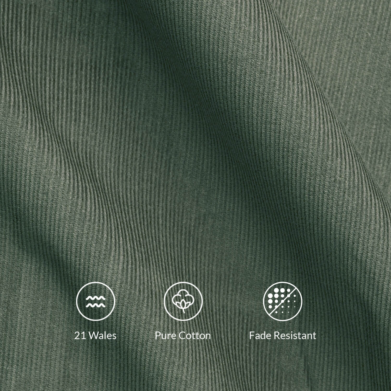 Cruise Corduroy Shirt In Leaf Green