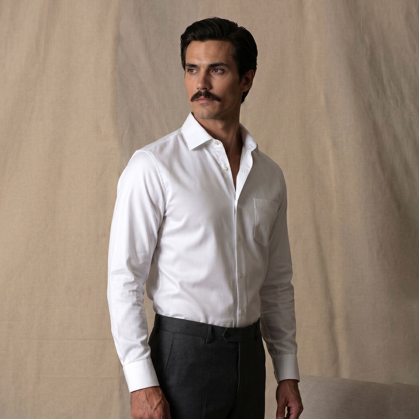 Whisper Easy To Iron Shirt In Cloud White