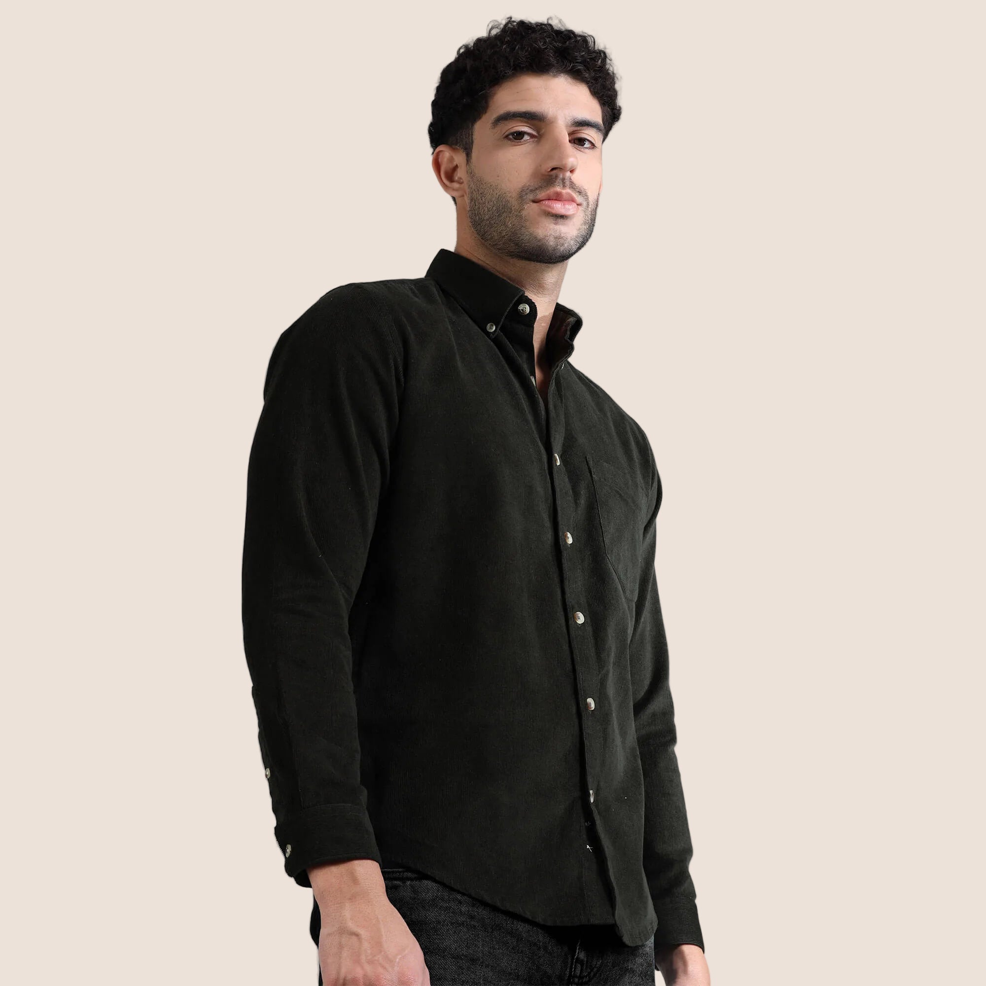 Smart casual corduroy shirt outfit inspiration by TFC