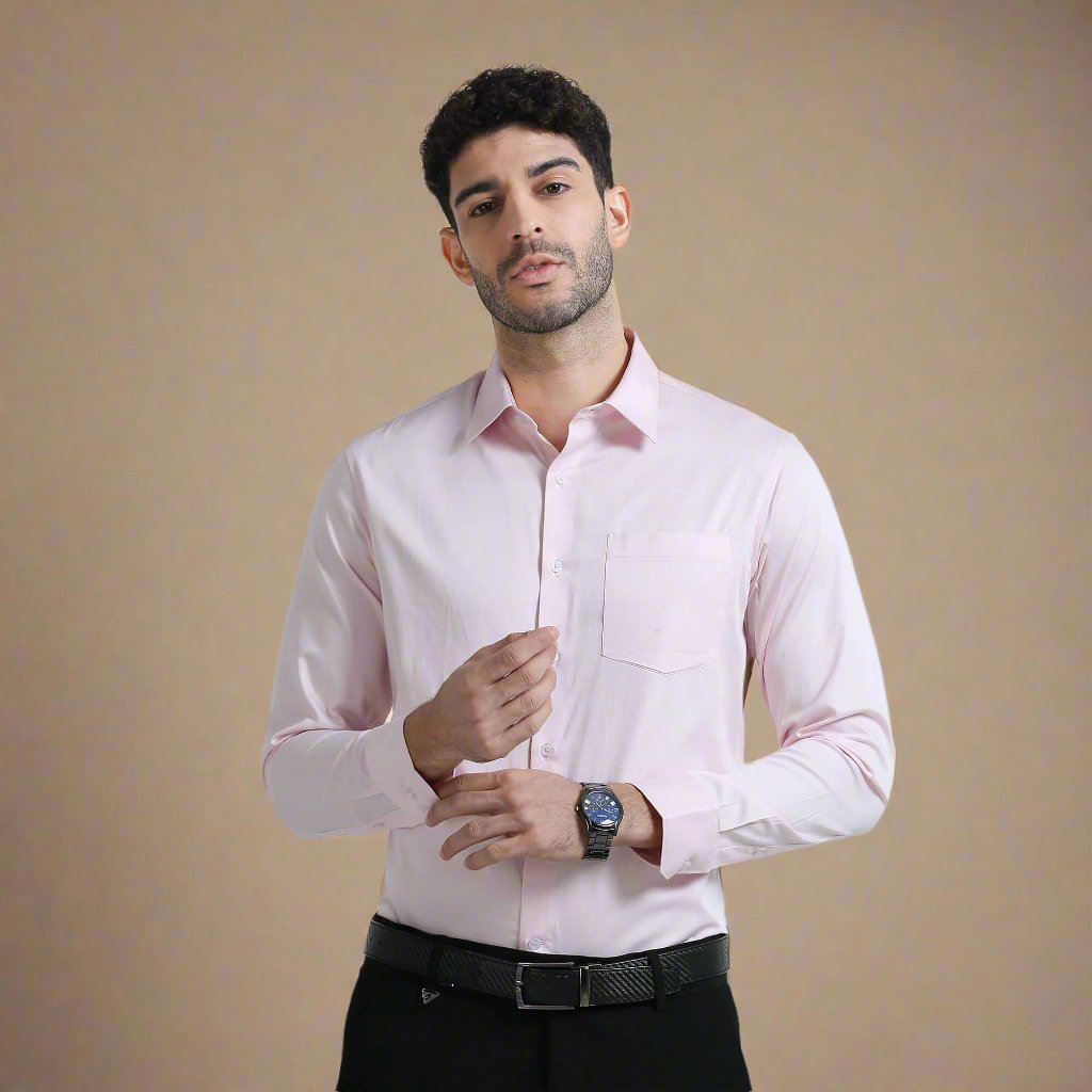 Elegant pink shirt for men by TFC