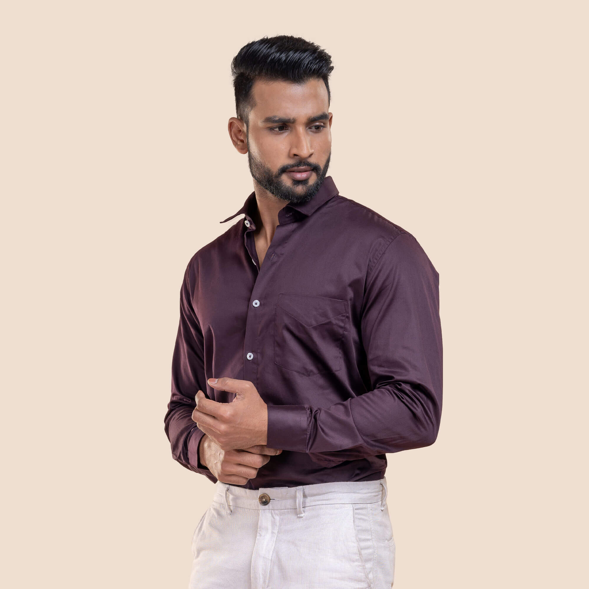 Swiss Finish Giza Cotton Shirt For Men By TFC