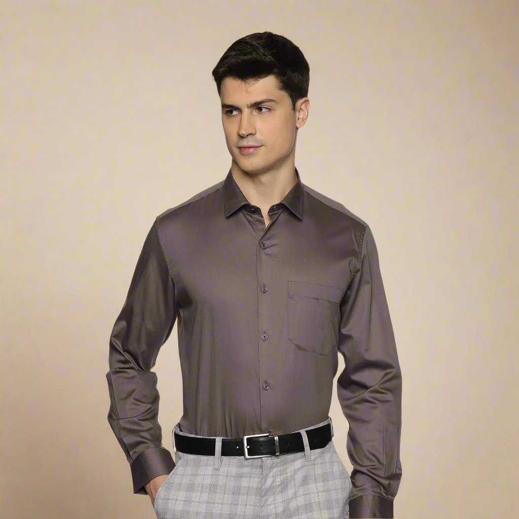 Men’s Dark Steel Formal Shirt By TFC