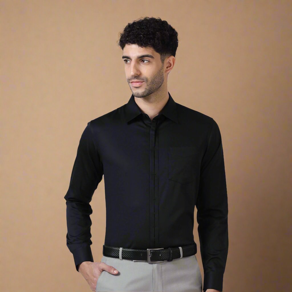 Side view of Alfred formal shirt by TFC