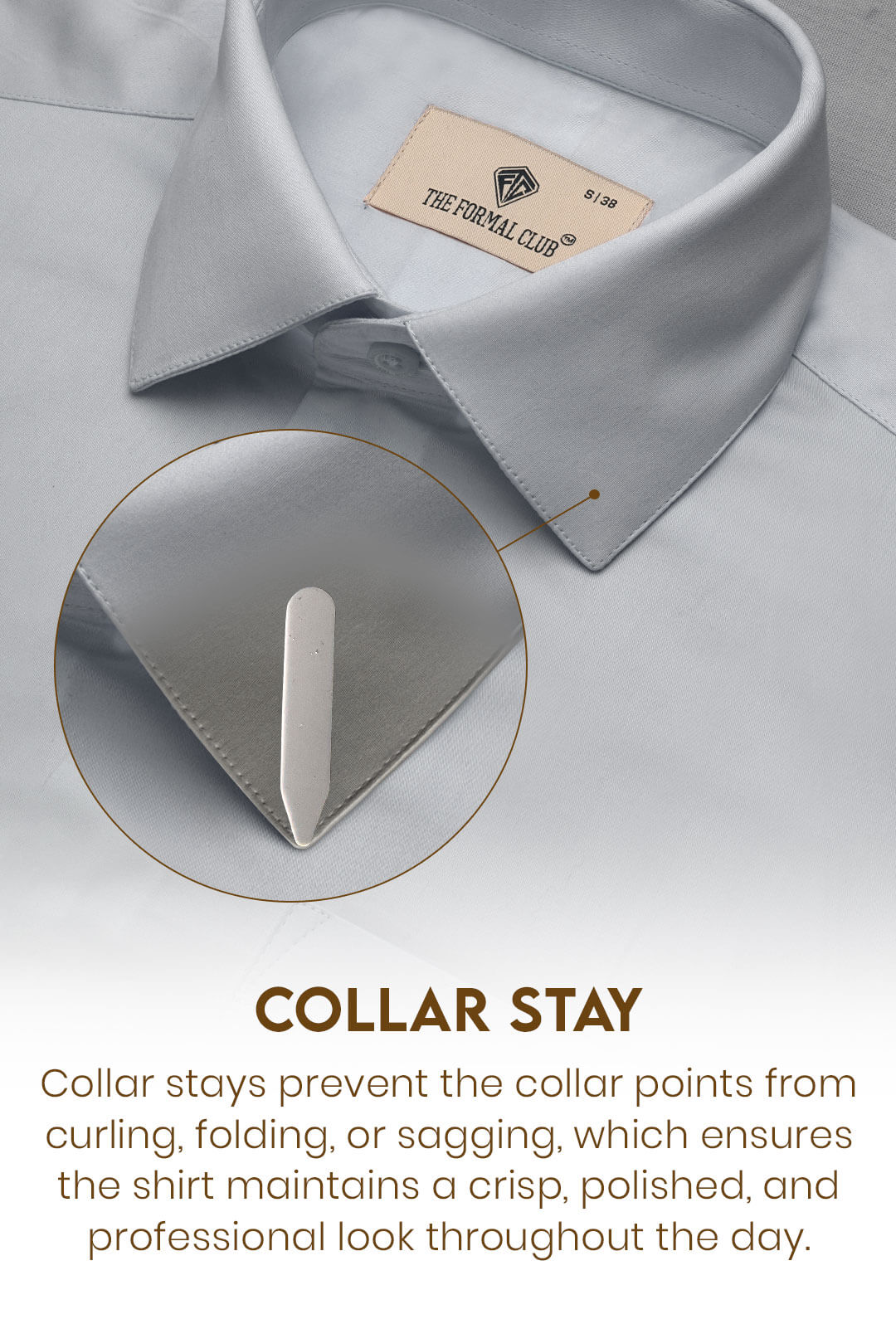 Cambridge Giza Cotton Shirt In Pewter