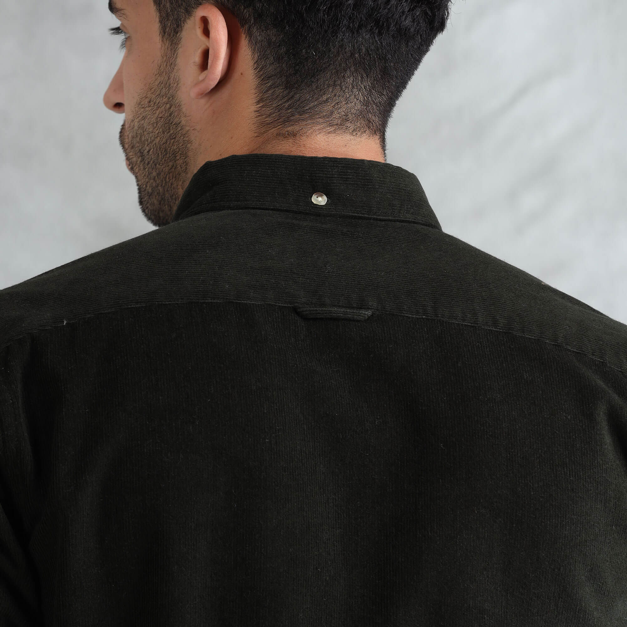 Stylish green corduroy shirt for office or events by TFC