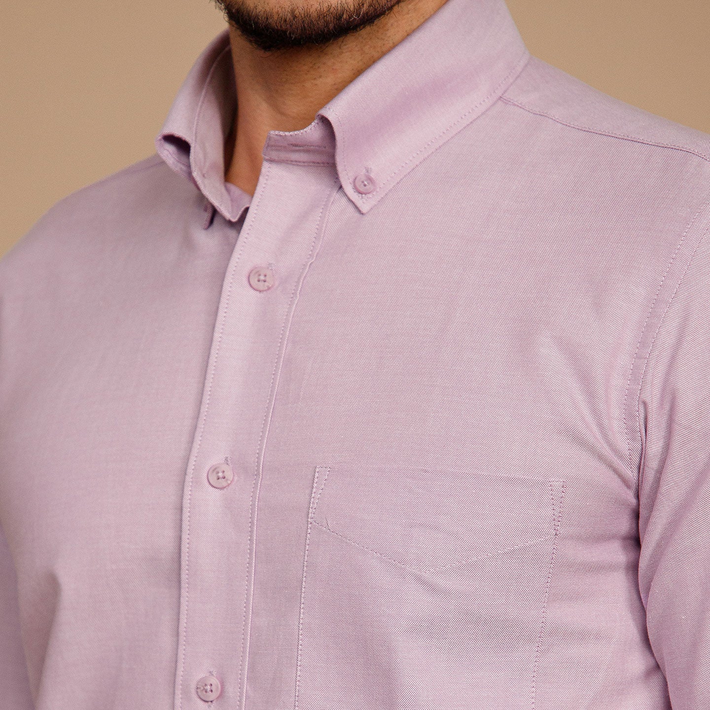 Regal Oxford Solid Shirt In Lilac