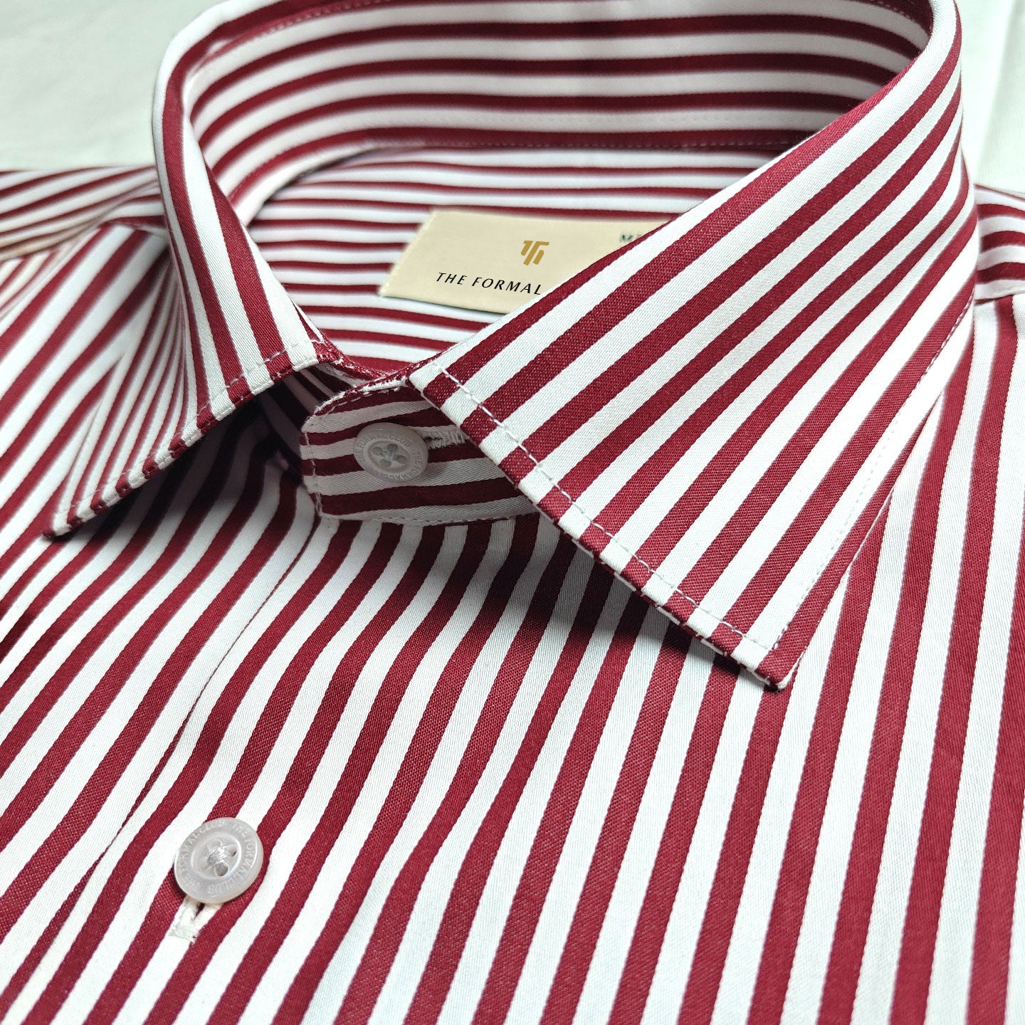 Boardroom Bengal Stripes Shirt In Ruby
