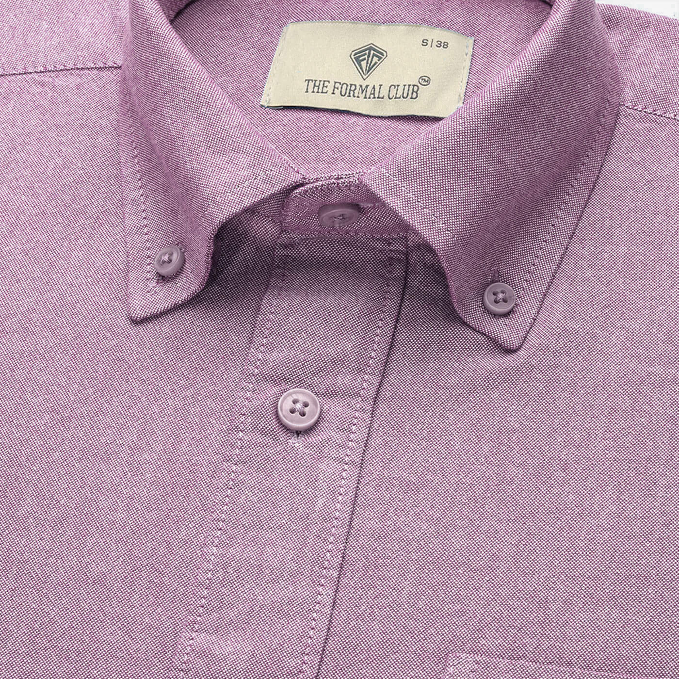 Regal Oxford Solid Shirt In Lilac